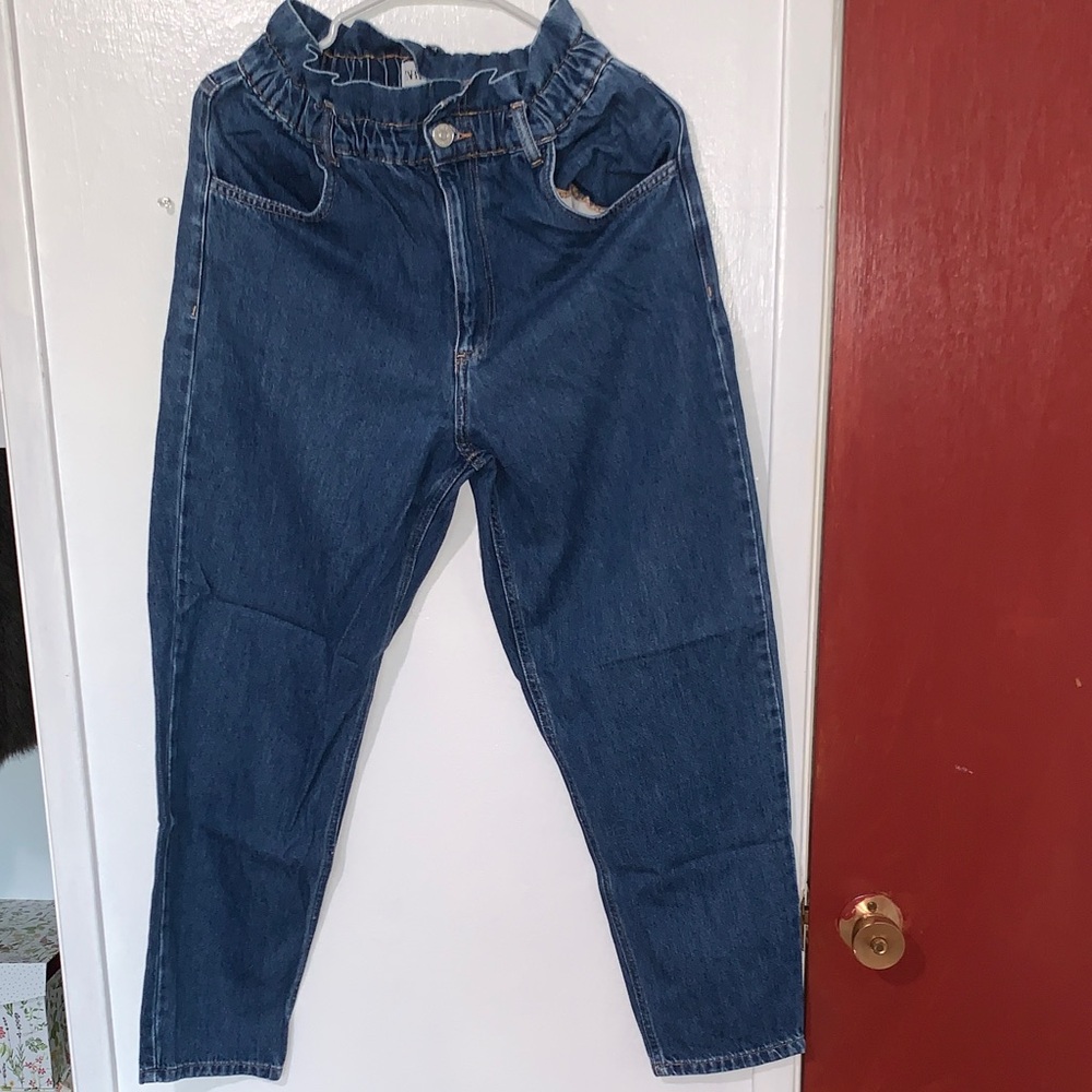 Zara Blue Boyfriend Jeans
